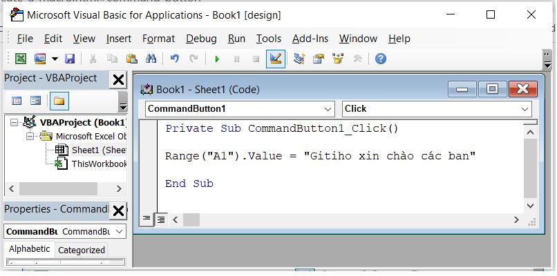 Cách sử dụng VBA trong Excel